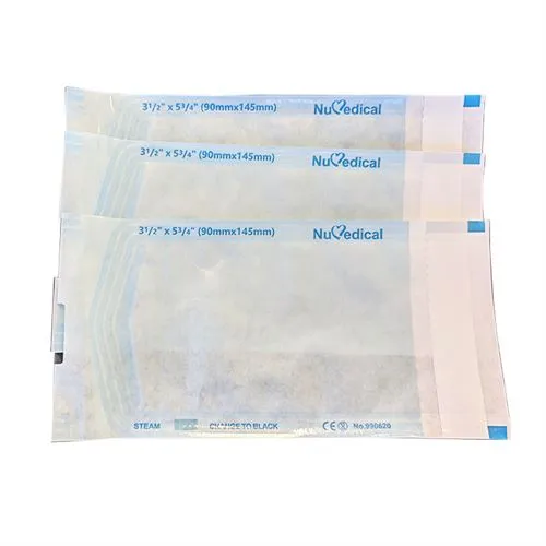 Self-Sealing Sterilisation Pouches, 50mm x 230mm, Class 4, 990614