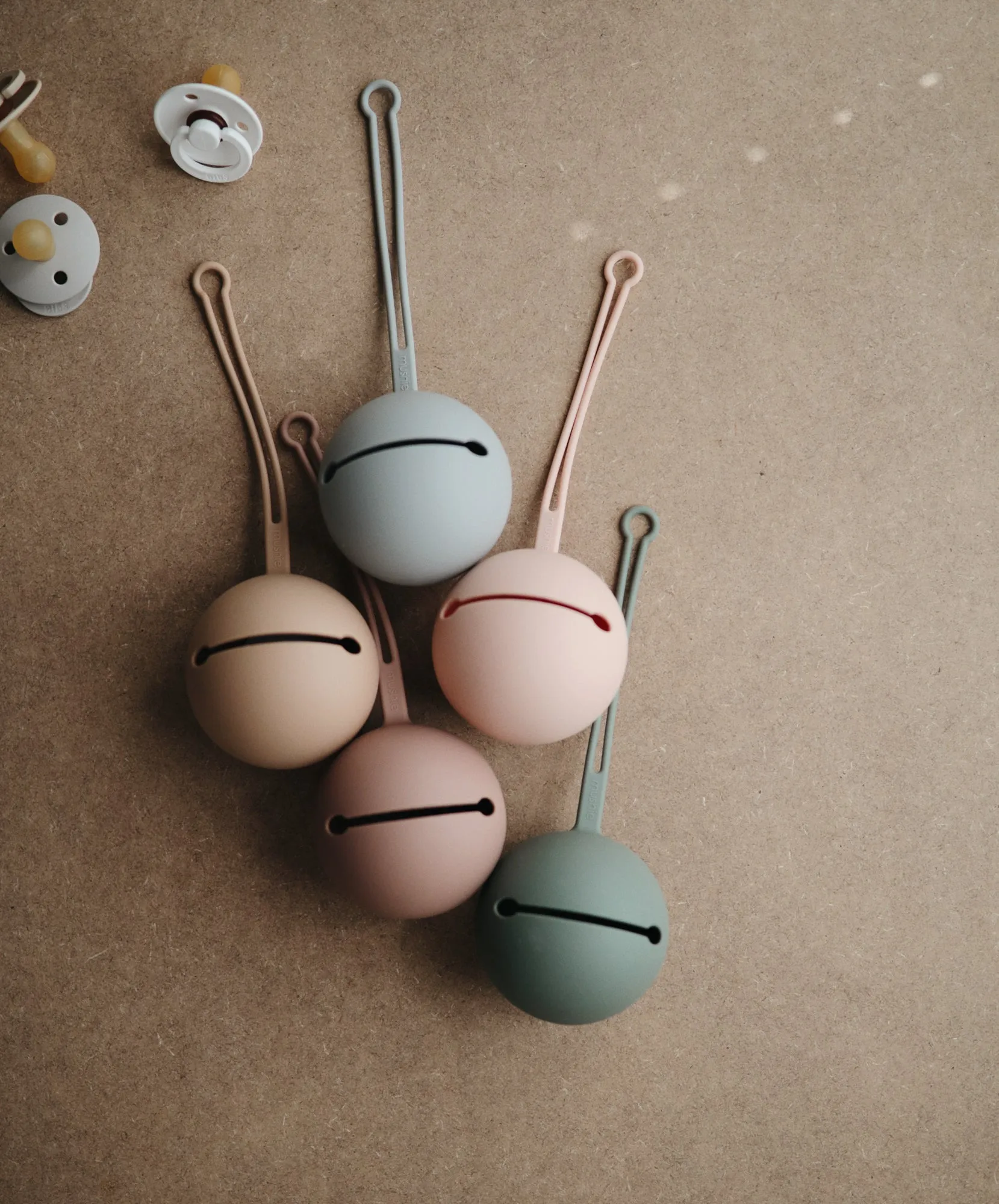 Silicone Pacifier Holder Case - Blush