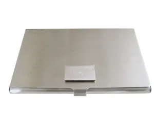 Silver Toned Etched AK47 Rifle V3 Business Card Holder