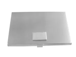 Silver Toned Etched Ohio State Flag Business Card Holder