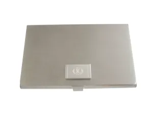 Silver Toned Etched Virginia State Flag Business Card Holder