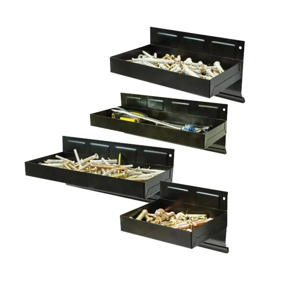 Silverline 868873 Magnetic Tool Trays Holders Storage Racks 150mm - 310mm (4pc)