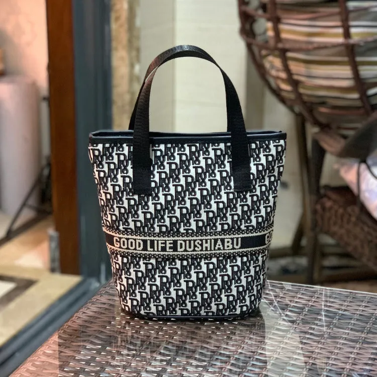 Simple Letters Korean Style Portable Personal Hygiene Cosmetic Bags