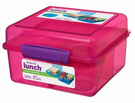 Sistema Lunch Cube Max with Yogurt Pot 2 Litre 41745