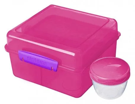 Sistema Lunch Cube Max with Yogurt Pot 2 Litre 41745