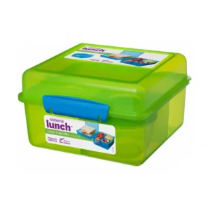 Sistema Lunch Cube Max with Yogurt Pot 2 Litre 41745