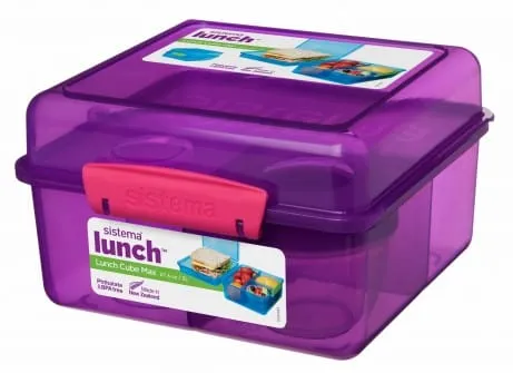 Sistema Lunch Cube Max with Yogurt Pot 2 Litre 41745