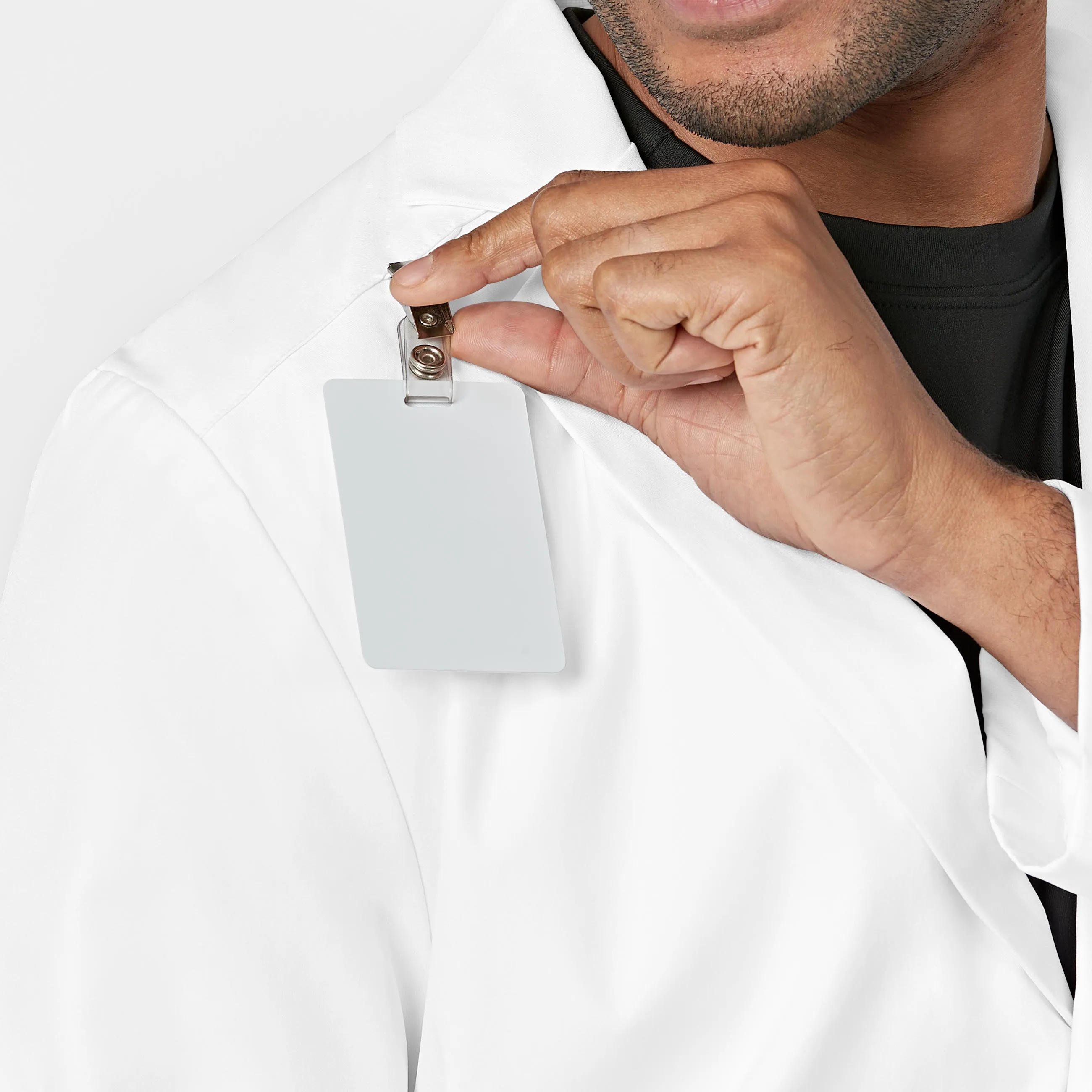 Slate 7372 Men's 38 Inch Doctors Coat White