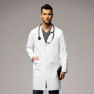 Slate 7372 Men's 38 Inch Doctors Coat White