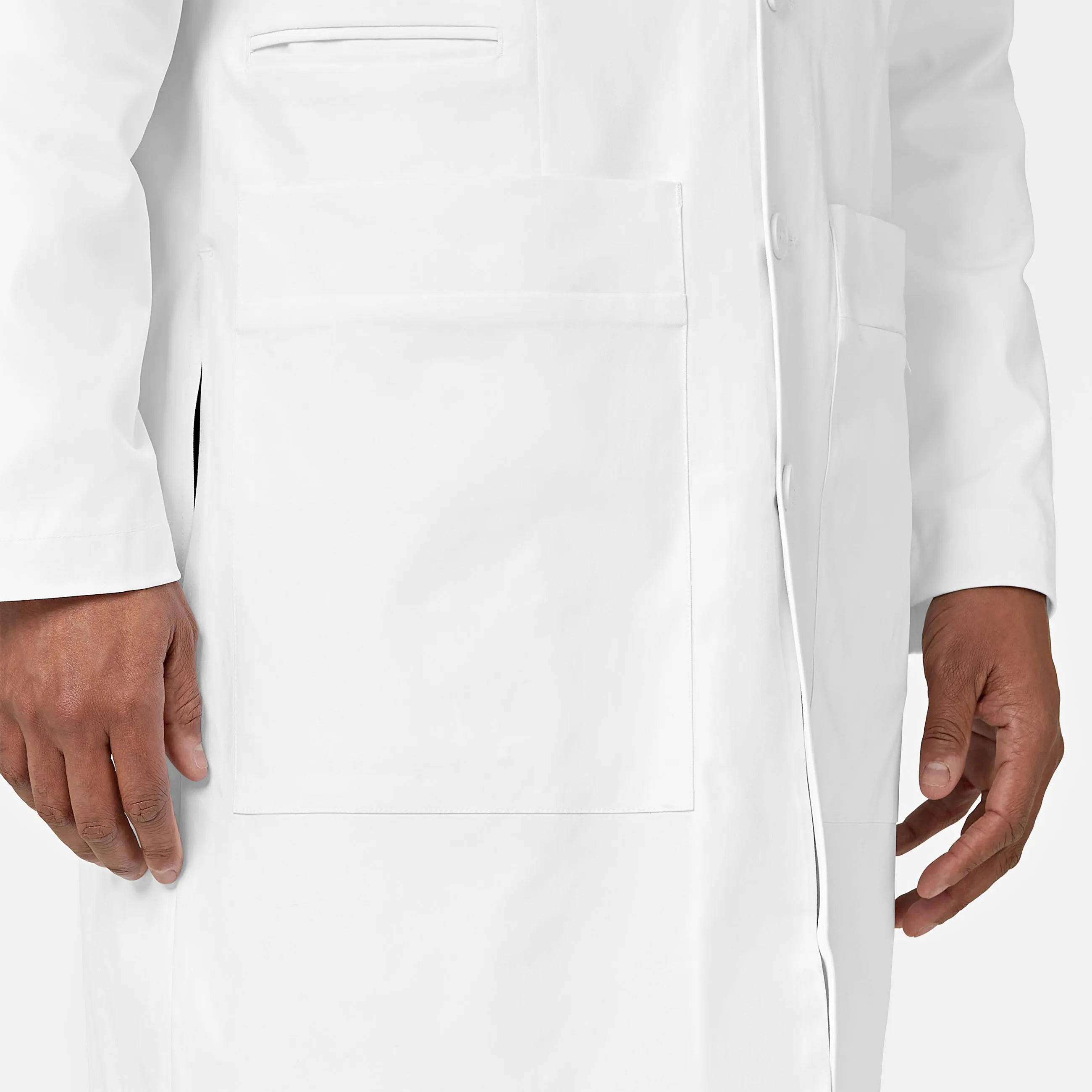 Slate 7372 Men's 38 Inch Doctors Coat White