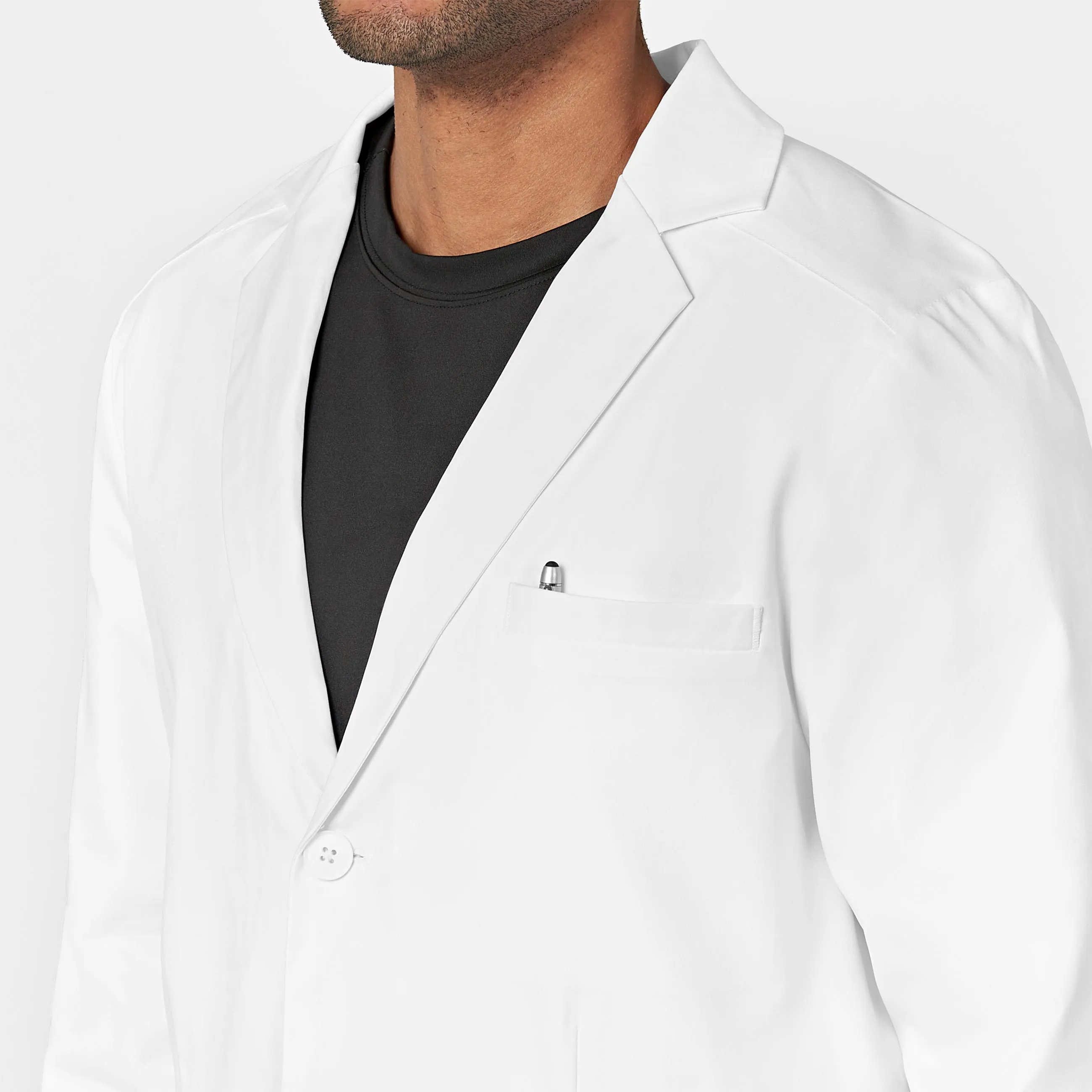 Slate 7372 Men's 38 Inch Doctors Coat White