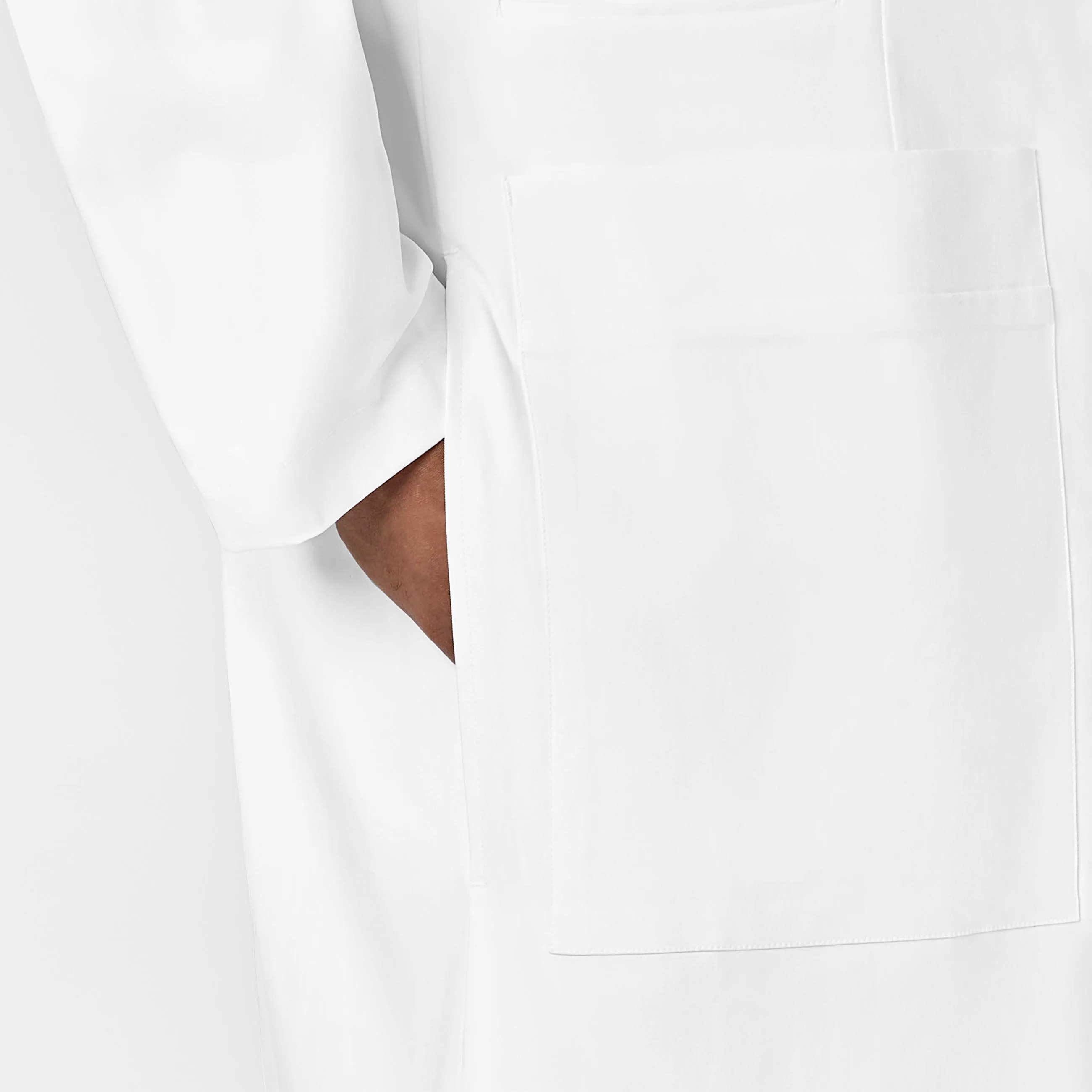 Slate 7372 Men's 38 Inch Doctors Coat White