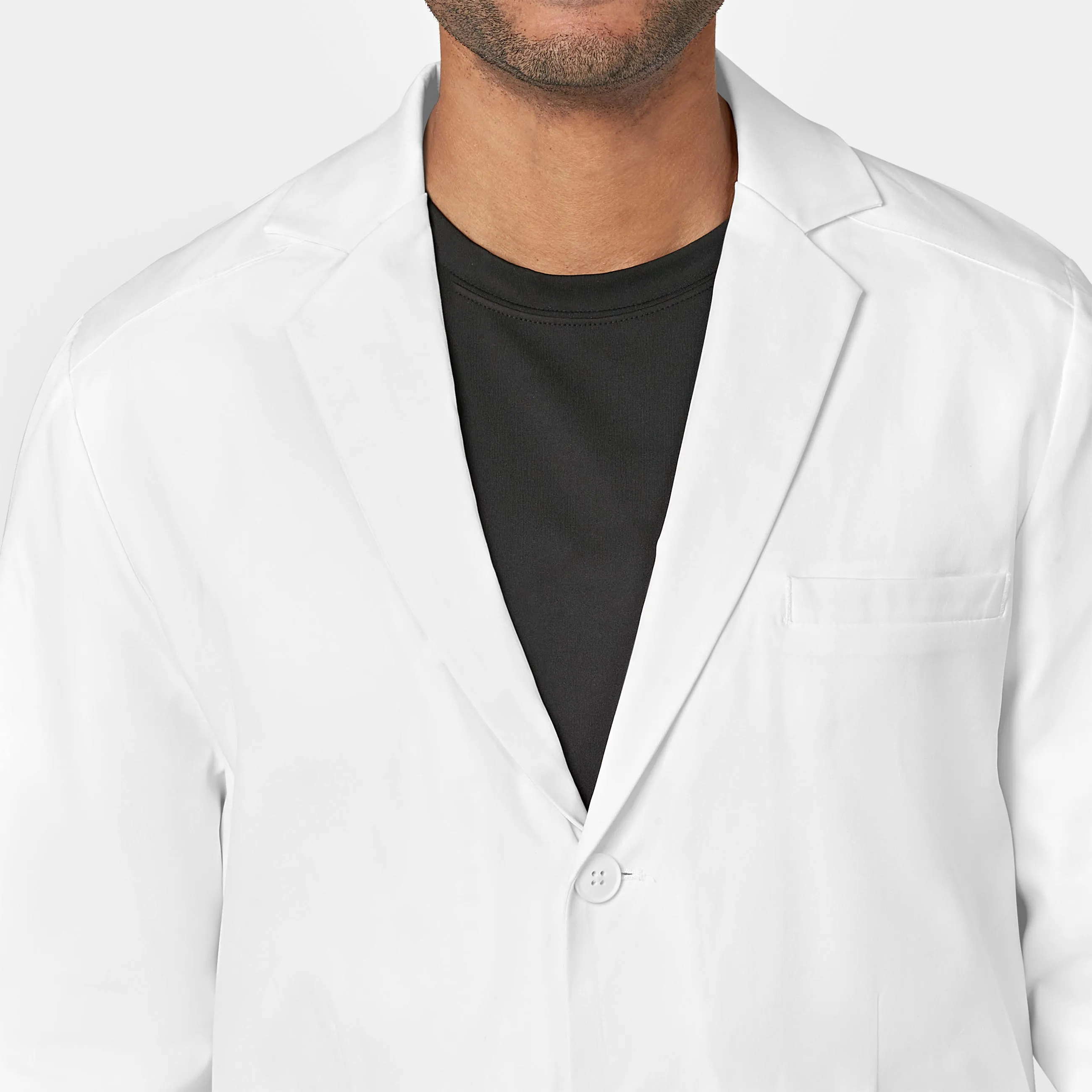 Slate 7372 Men's 38 Inch Doctors Coat White