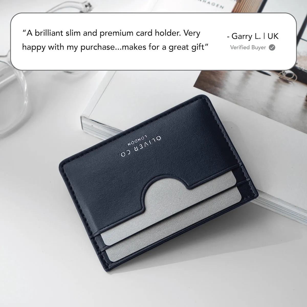 Slim Card Holder | Premium Apple Skin