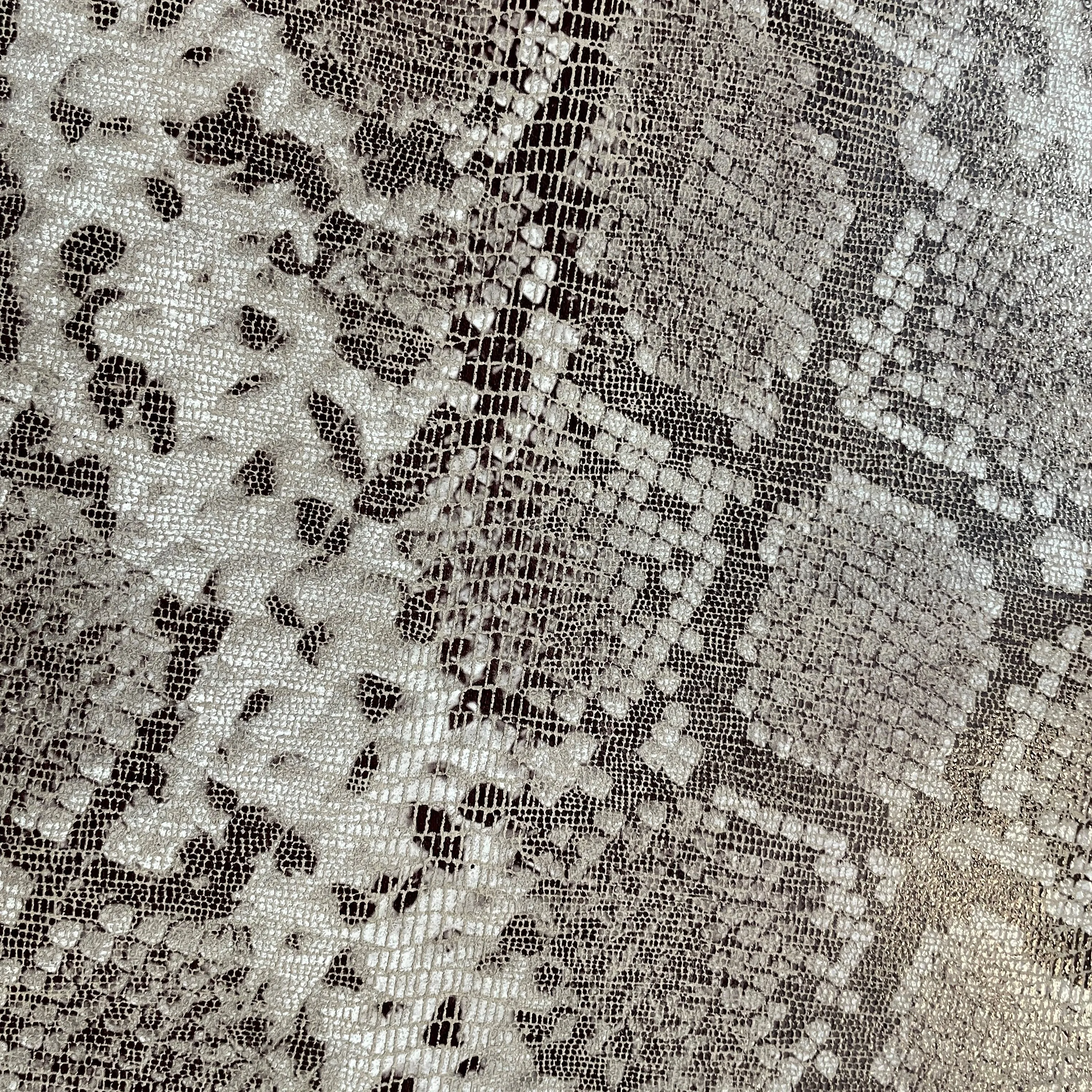 Snake Print Goat Skin | Beige | 1.2mm | 3 - 5 sq.ft | $35 ea.