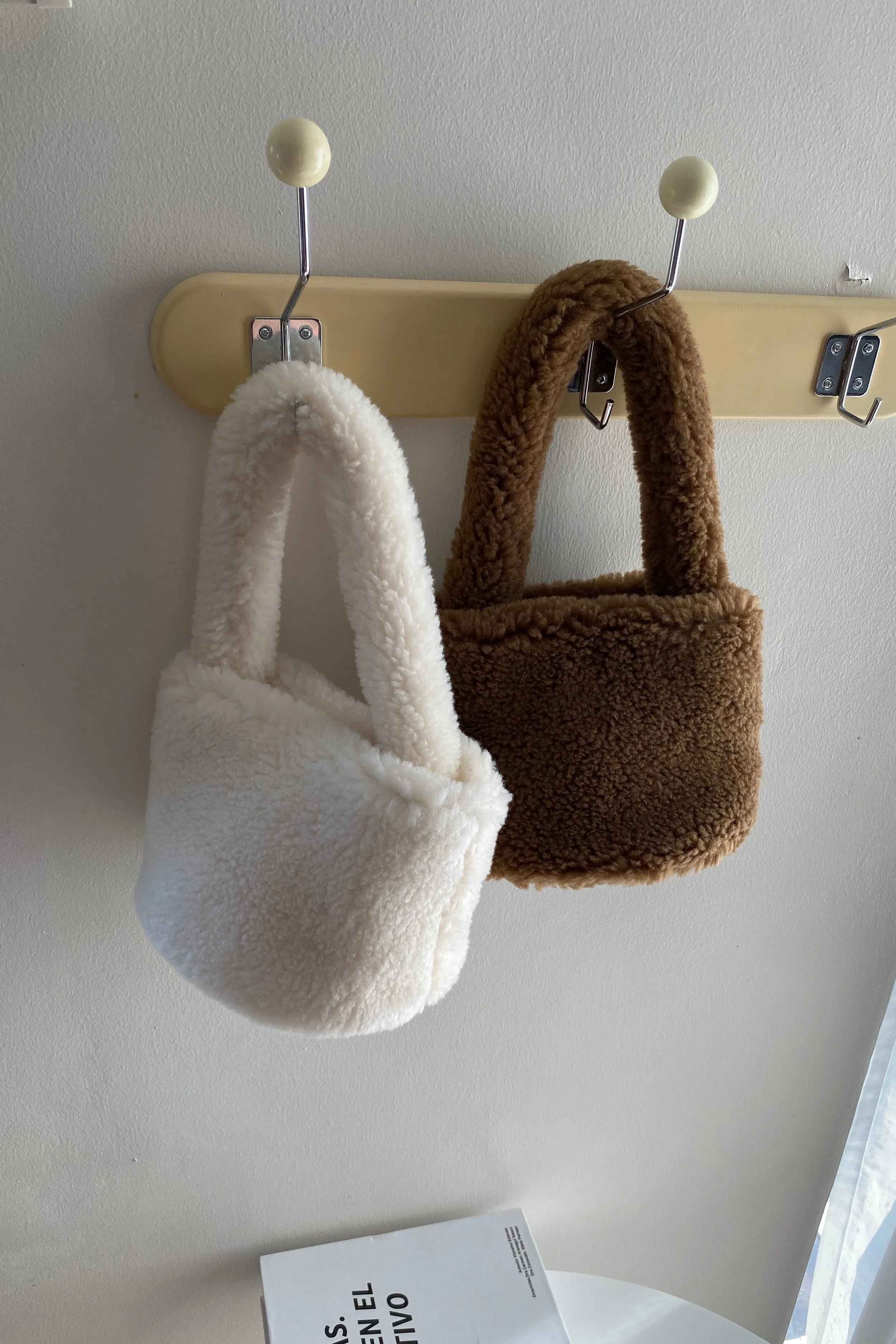 Something About Her Mini Fuzzy Handbag - Alpine White