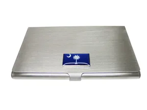 South Carolina State Flag Pendant Business Card Holder