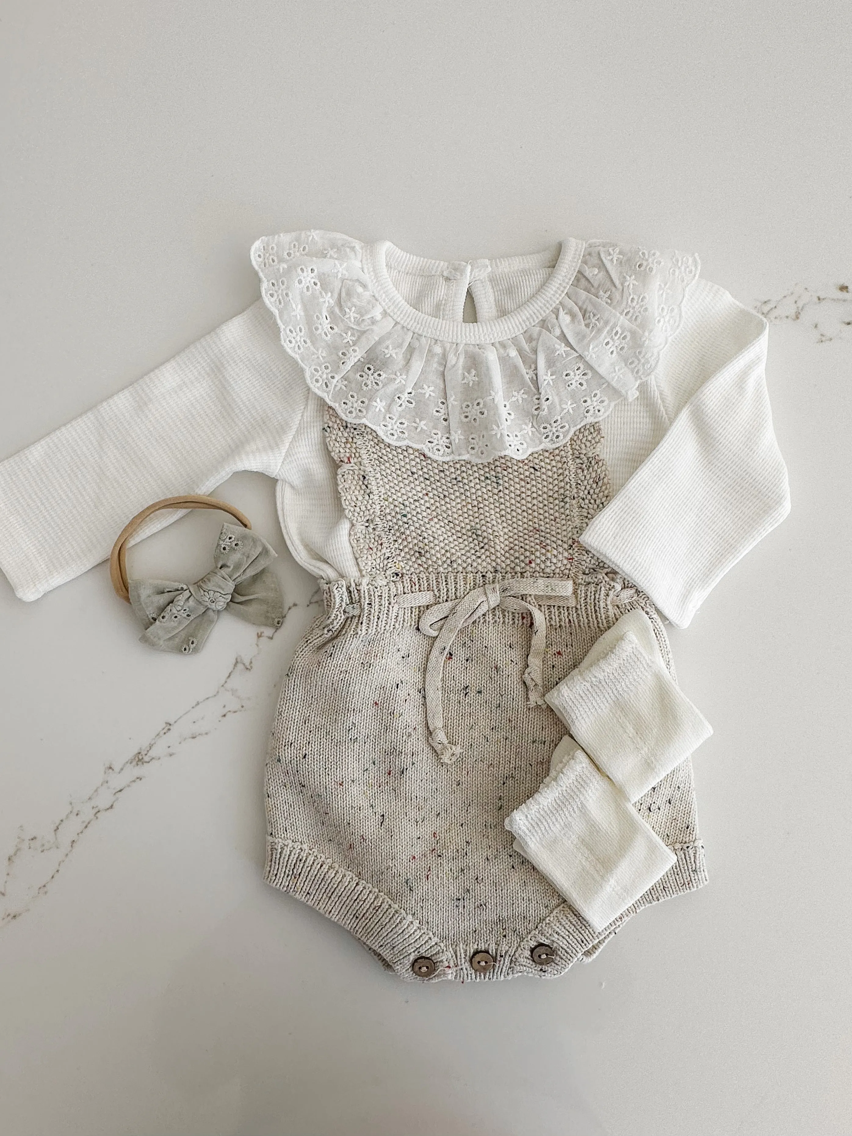 Sprinkled Knit Romper