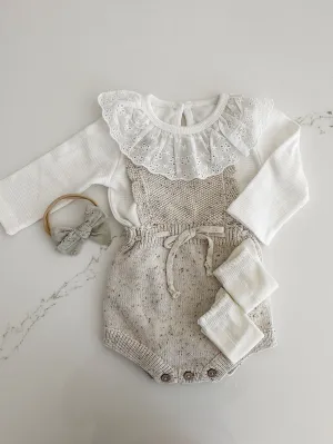 Sprinkled Knit Romper