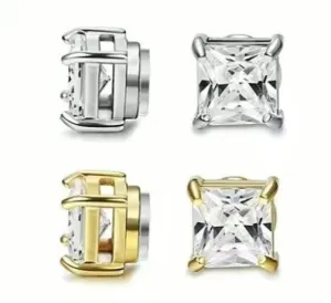 Square Magnetic Stud Earrings