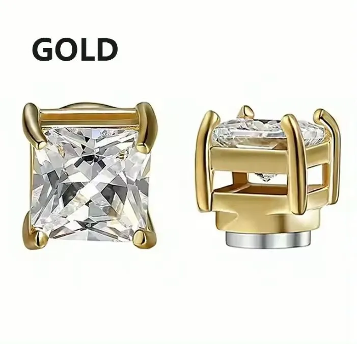 Square Magnetic Stud Earrings
