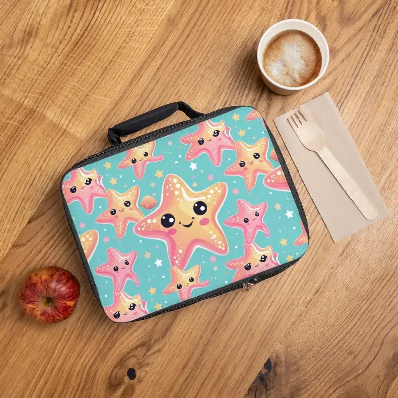 Starfishes Lunch Bag with Zippered Closure