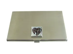 Steampunk Heart Business Card Holder