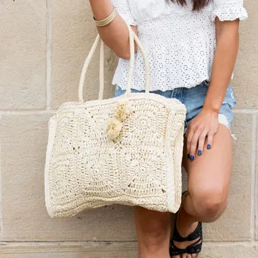 Straw Traveler Tote
