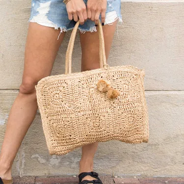 Straw Traveler Tote