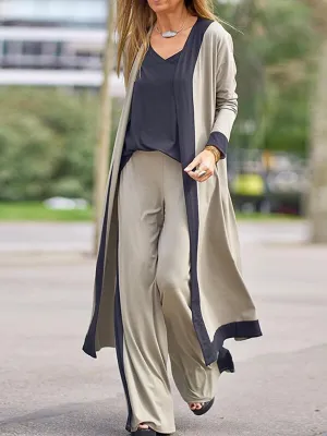 Stunncal Color Blocking 3 Ardigan Suit