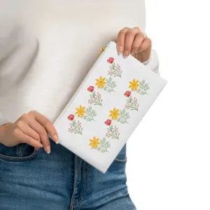 Stylish Chic Floral Cotton Canvas Cosmetic Bag