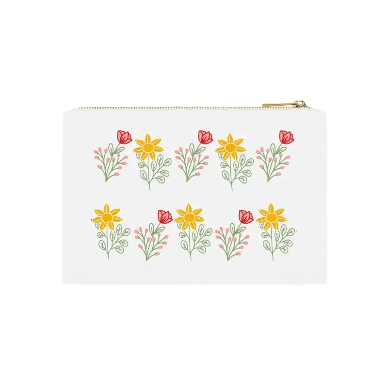 Stylish Chic Floral Cotton Canvas Cosmetic Bag