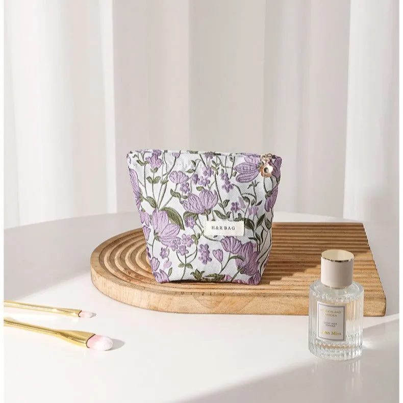 Sweet Potato Flower Yarn-dyed Portable Clutch Bags