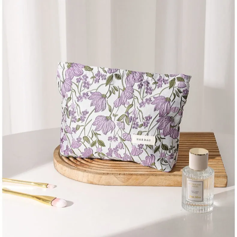 Sweet Potato Flower Yarn-dyed Portable Clutch Bags