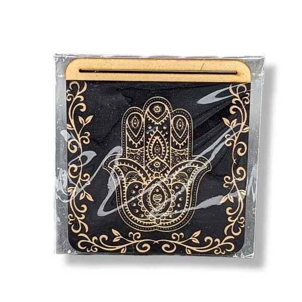 Tarot Card Holder Hamsa Hand Square