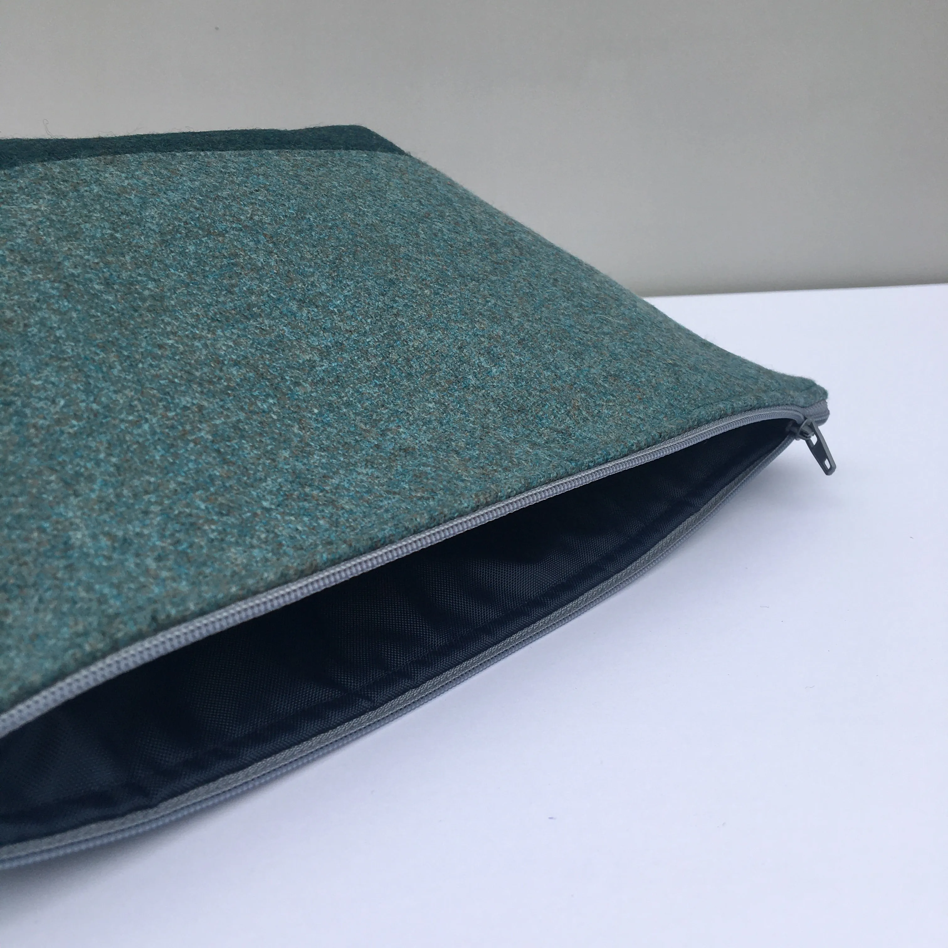 Teal Split Pouch