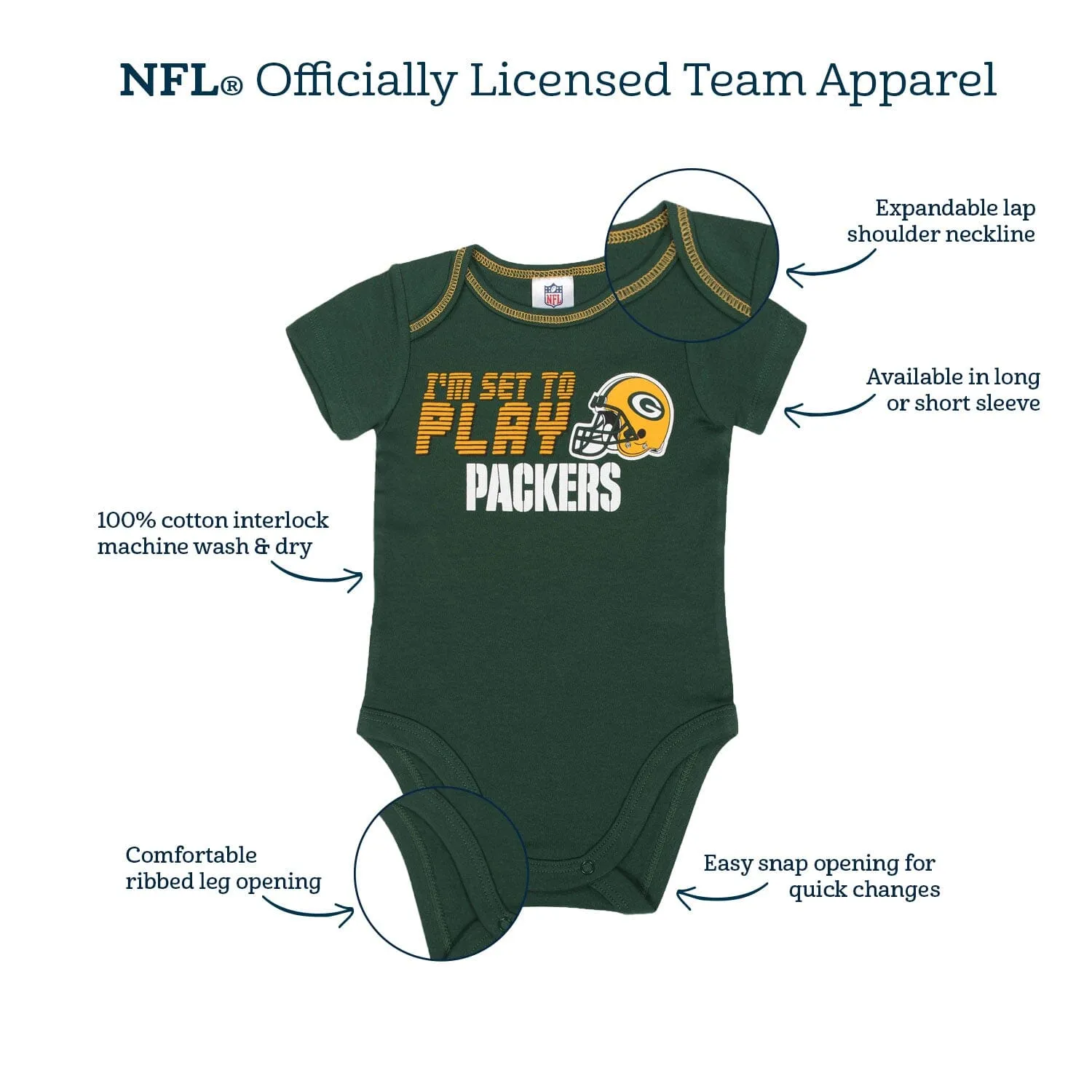 Texans Baby Boys 2-Pack Long Sleeve Bodysuit
