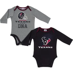 Texans Baby Boys 2-Pack Long Sleeve Bodysuit