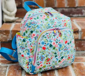 The Everyday Backpack in Light Blue Floral