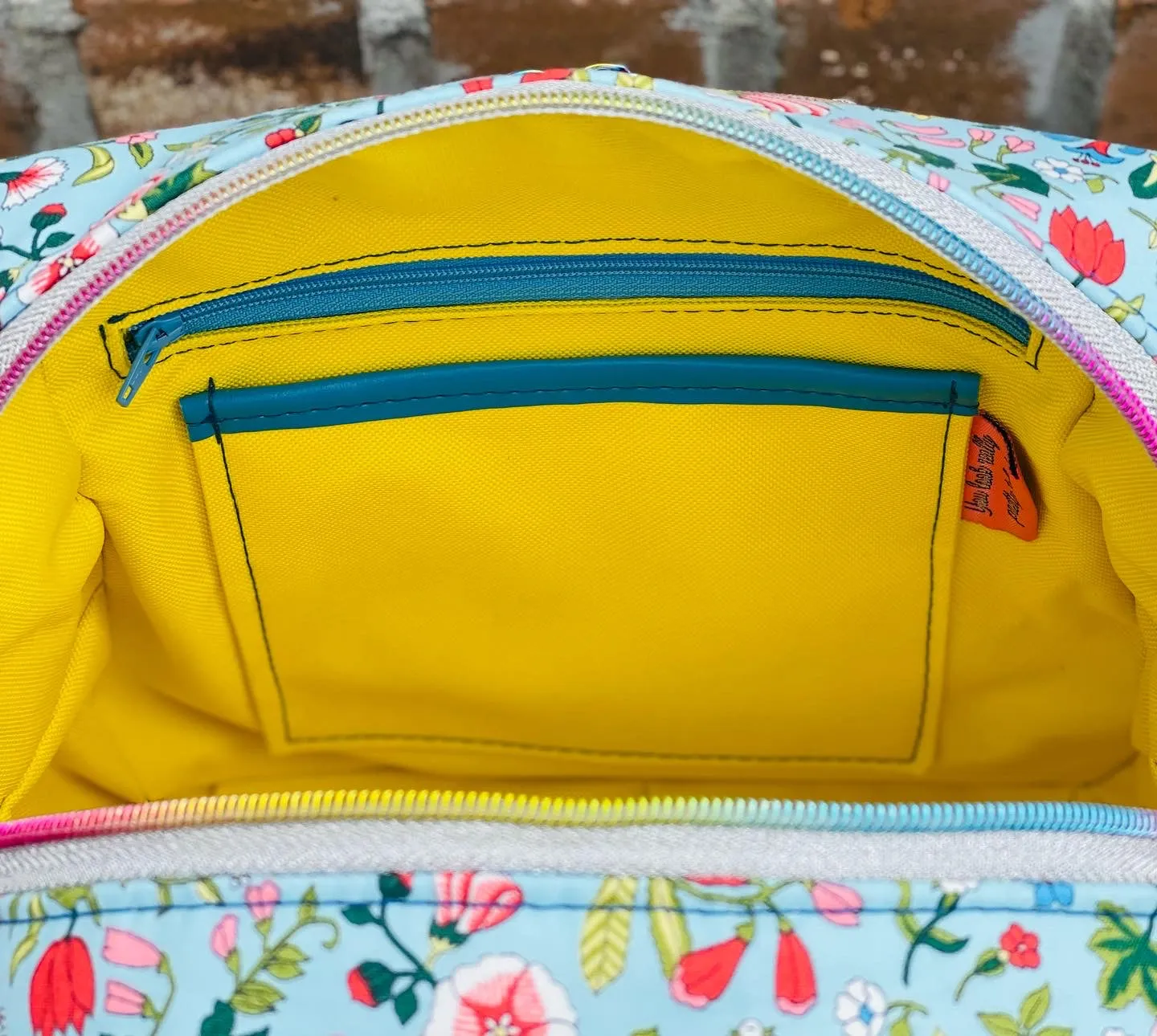 The Everyday Backpack in Light Blue Floral