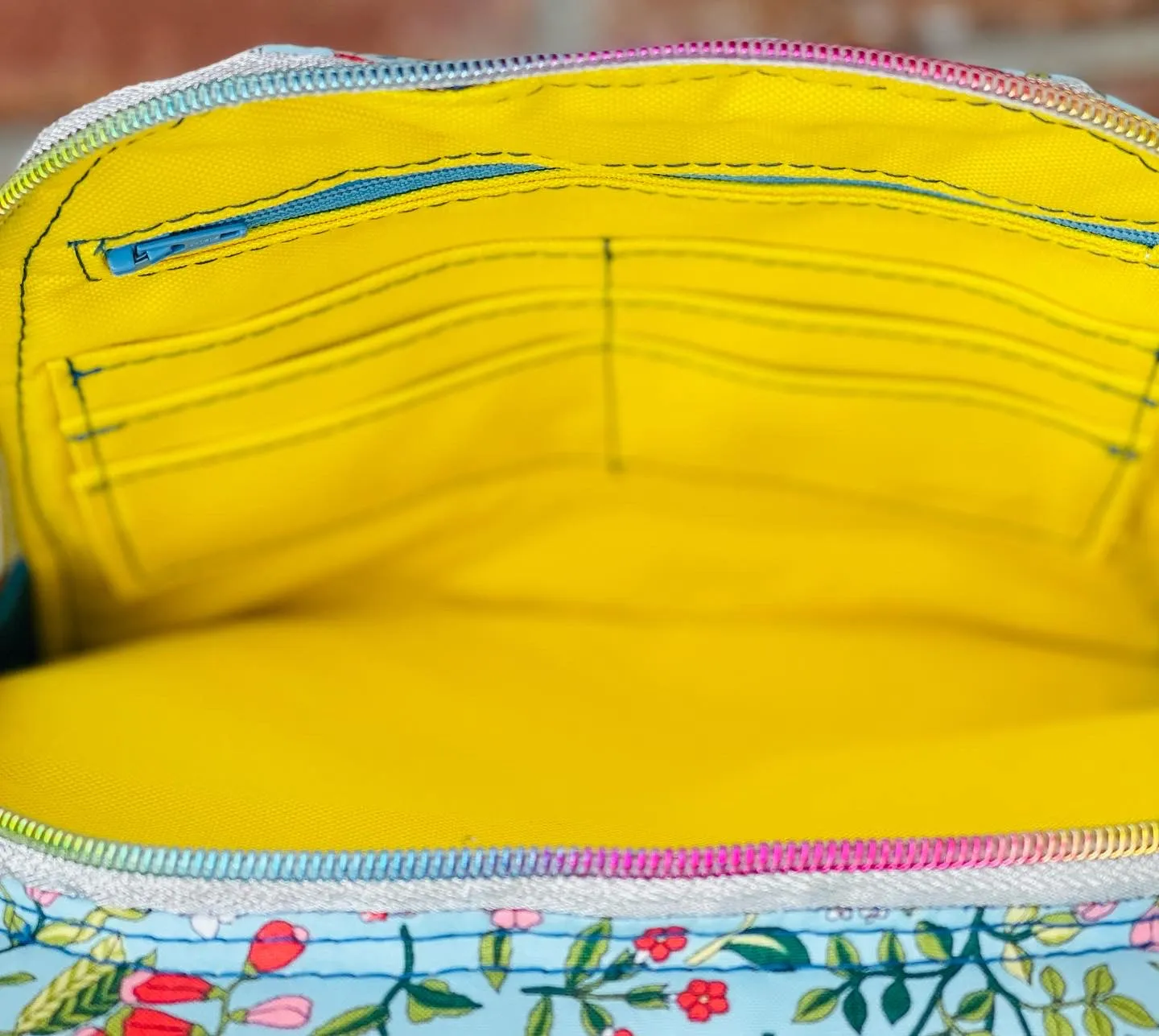 The Everyday Backpack in Light Blue Floral