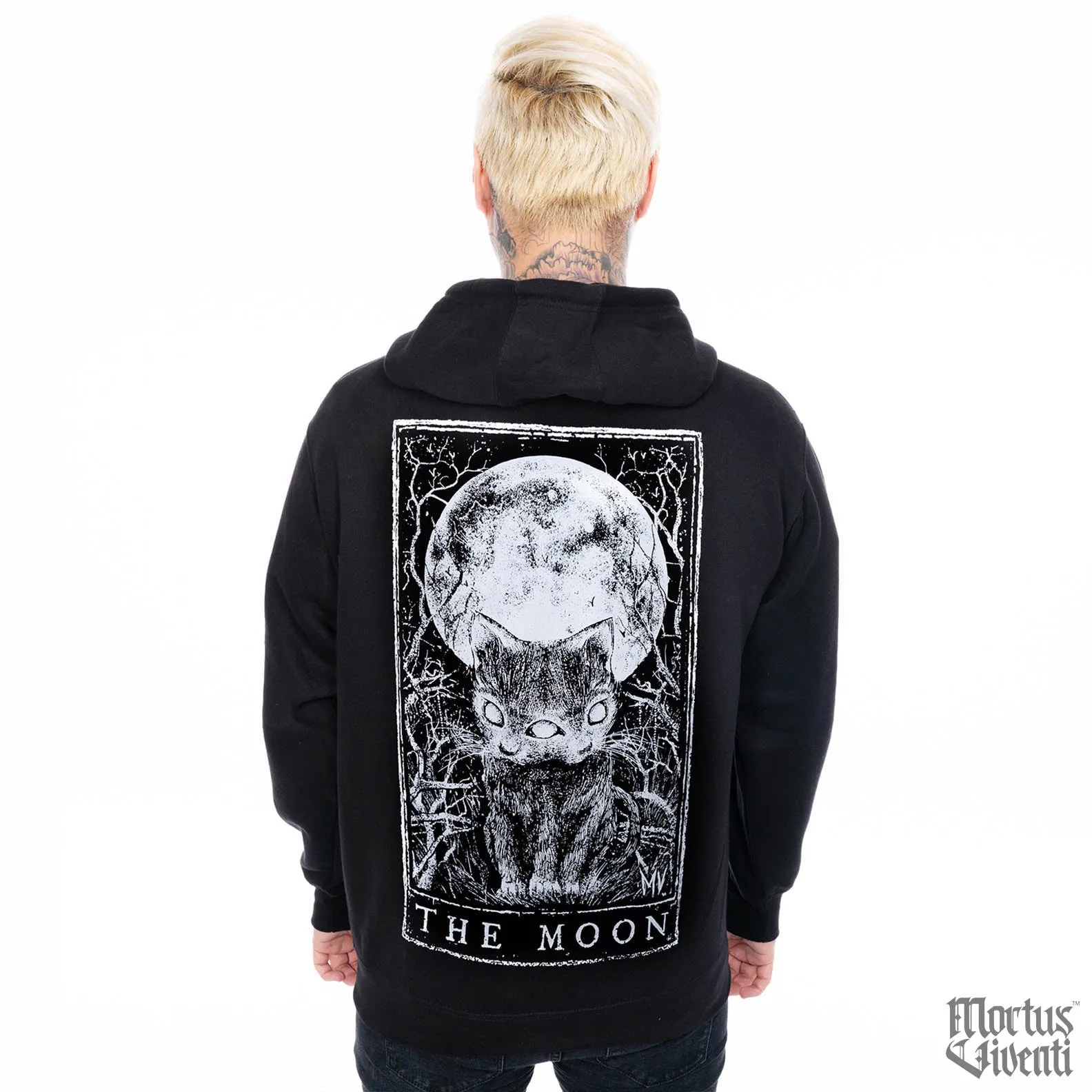 The Moon Tarot Card Zip Up