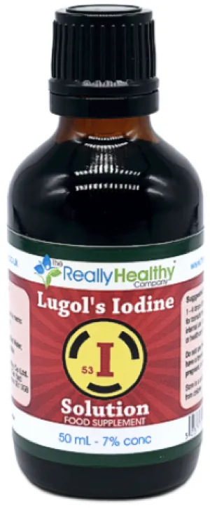 The Really Healthy Company Lugols Iodine with Dropper 7% 50ml