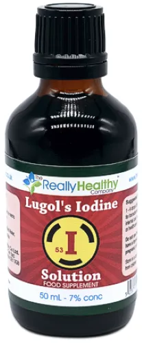 The Really Healthy Company Lugols Iodine with Dropper 7% 50ml
