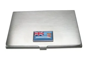 Thin Bordered Republic of Fiji Flag Business Card Holder