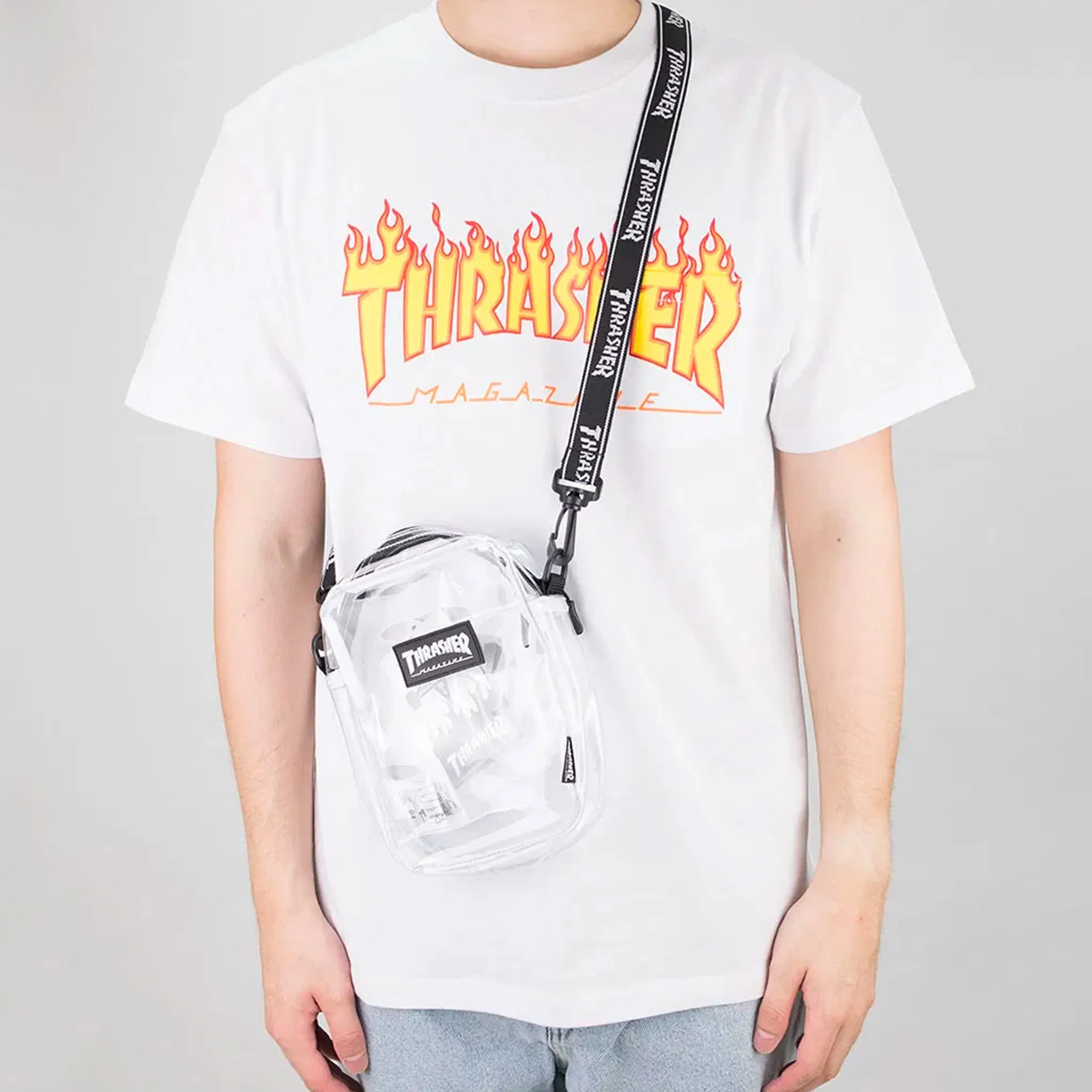Thrasher Hometown Clear Shoulder Bag (Clear))