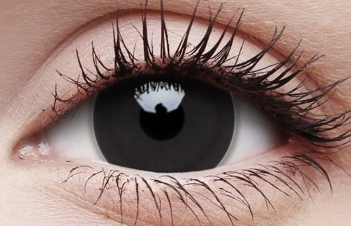 Titan Black Out Halloween Contact Lenses Multi Use Large Contacts