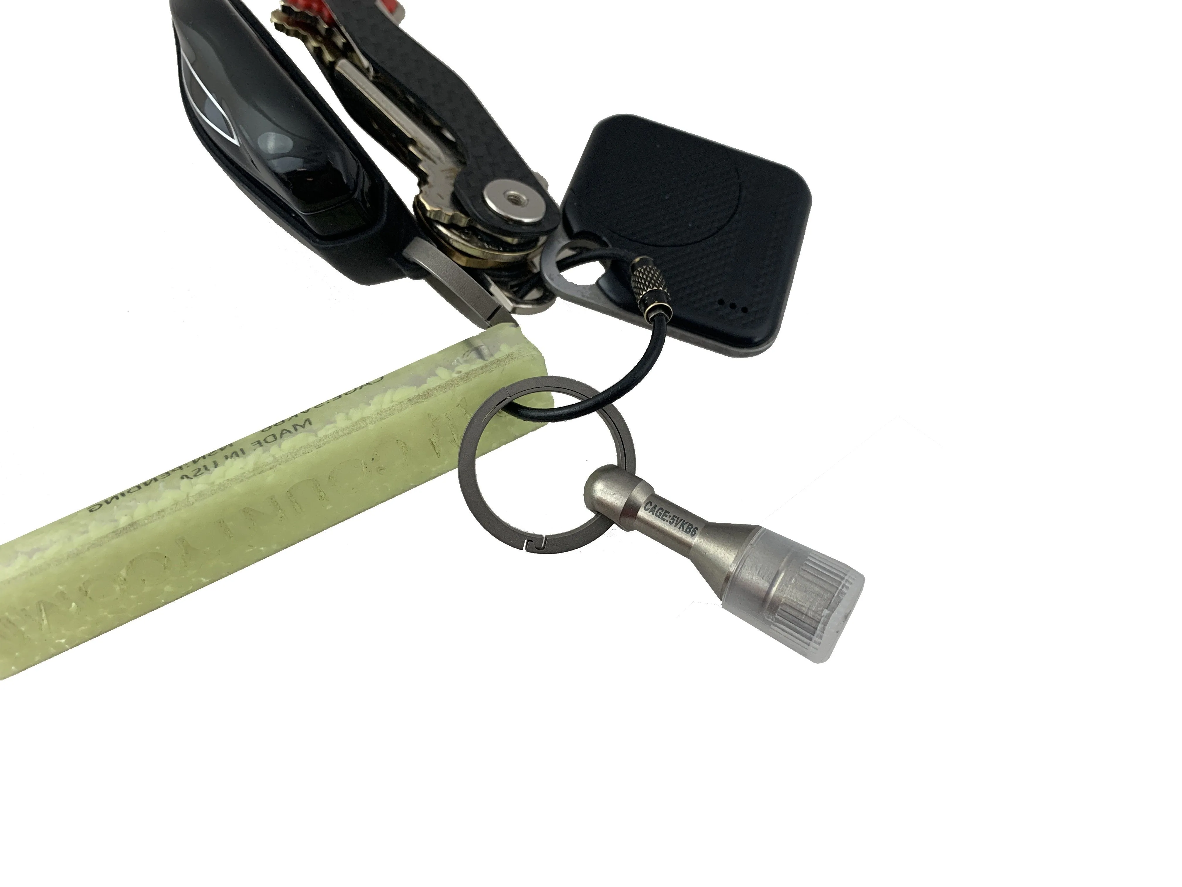 Titanium Magnetic Ferrous Tester   Living Spring Key Ring
