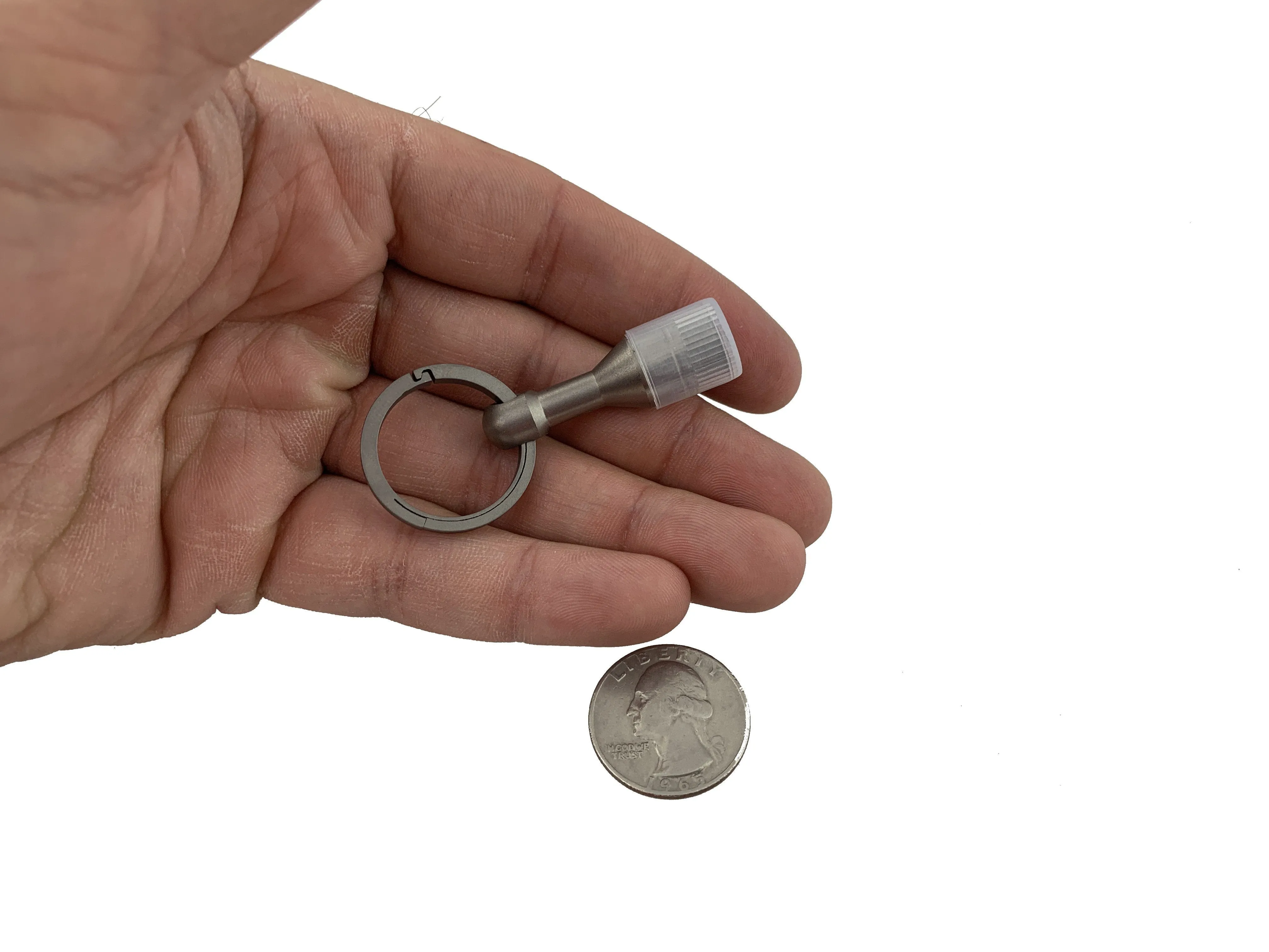 Titanium Magnetic Ferrous Tester   Living Spring Key Ring