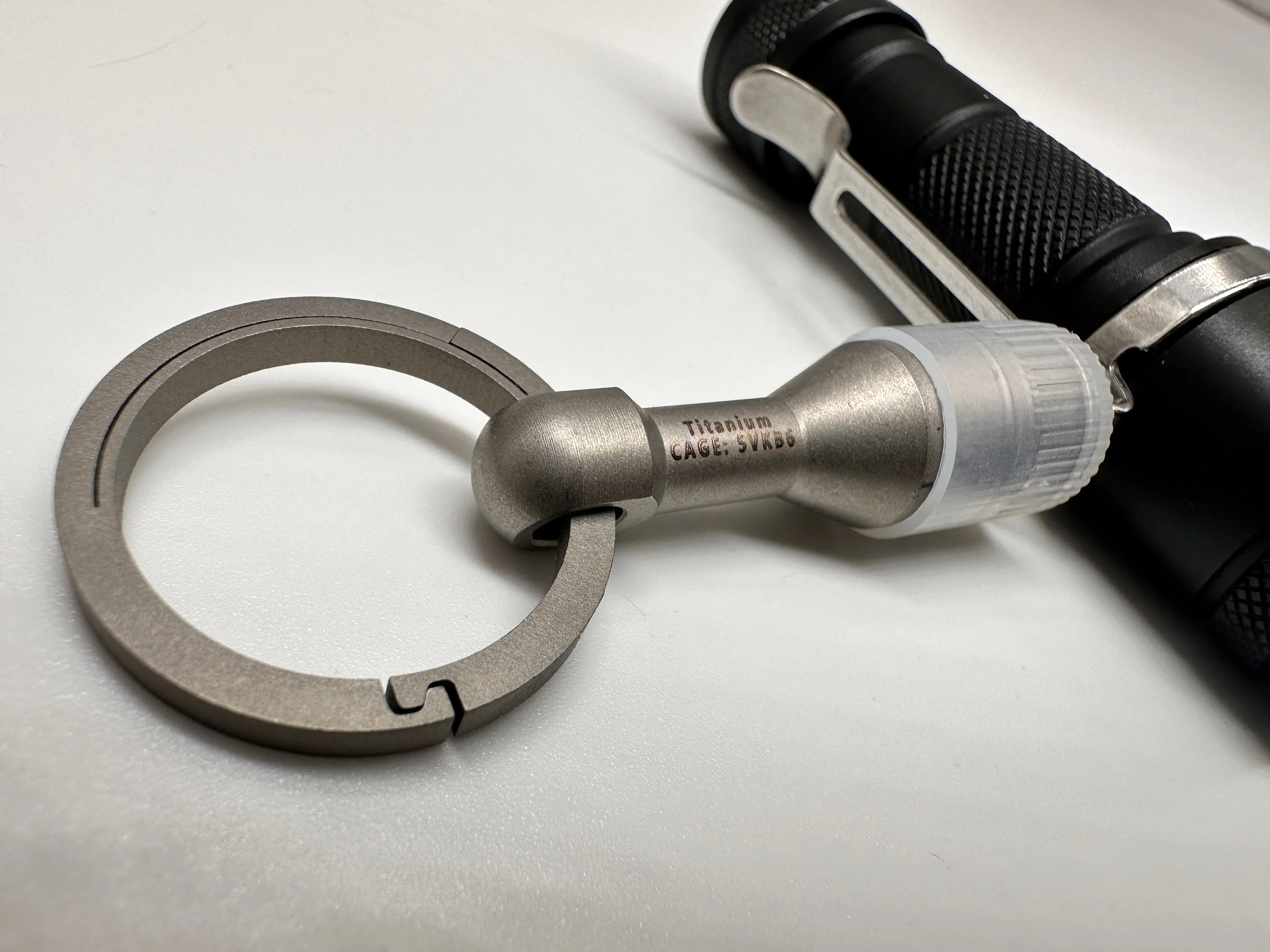 Titanium Magnetic Ferrous Tester   Living Spring Key Ring